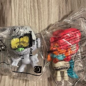 collectible McDonald's Happy Meal toys Trolls 2PC Set vintage